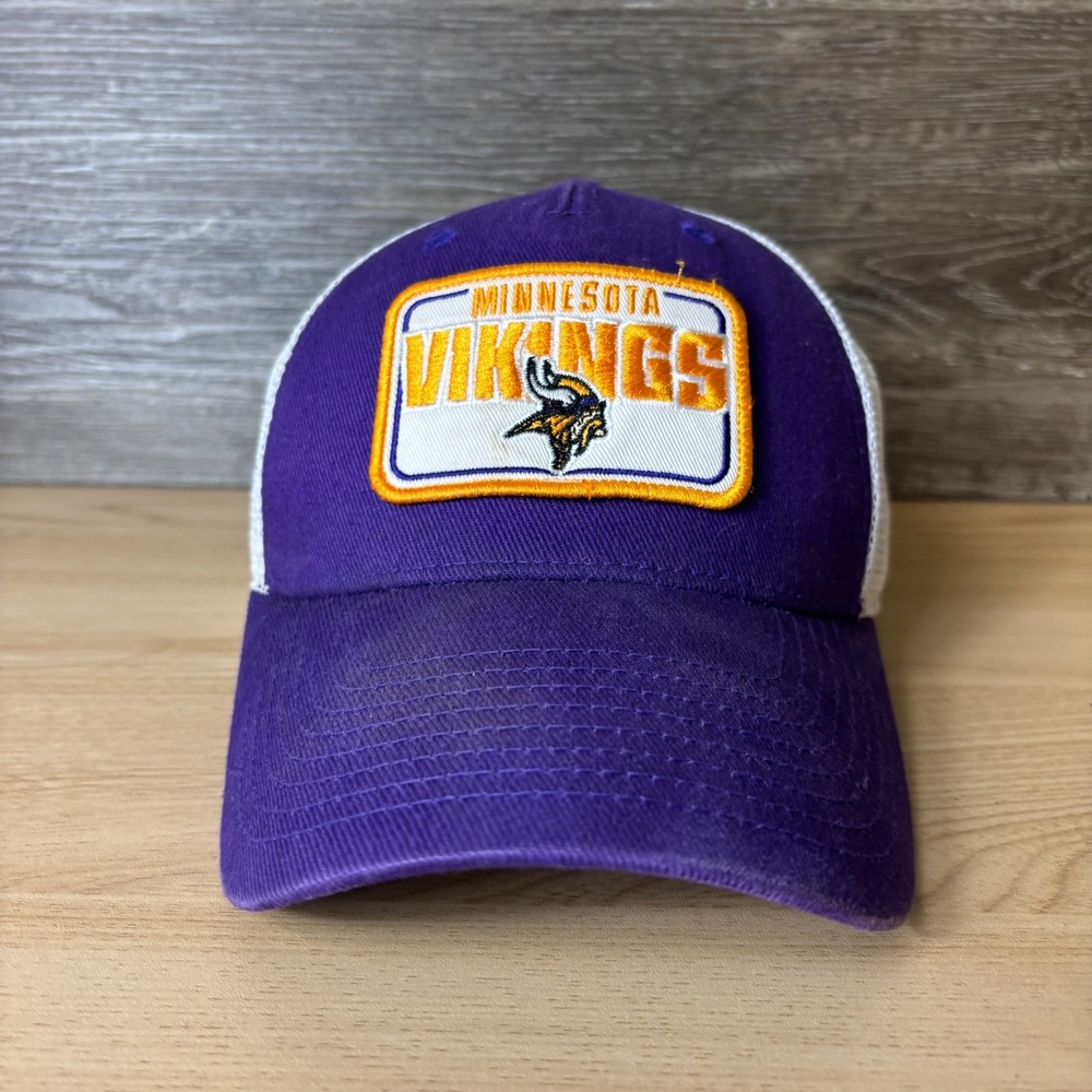 Minnesota Vikings Hat Snap Back Purple NFL Football Patch Logo